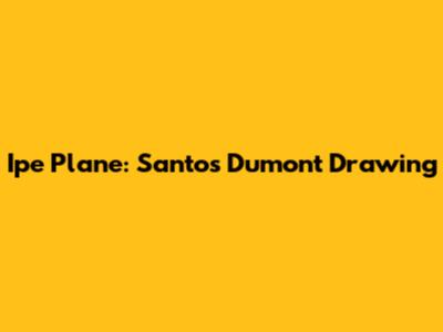 Ipe Plane: Santos Dumont Drawing